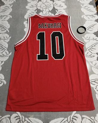 canotta basket slam dunk shohoku  hanamichi 