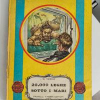 book libro leghe sotto i mari del 1955 vintage 