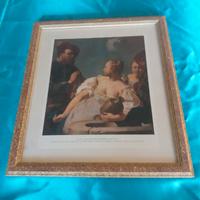 Quadro riproduzione Rebecca al pozzo di Piazzetta