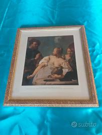 Quadro riproduzione Rebecca al pozzo di Piazzetta