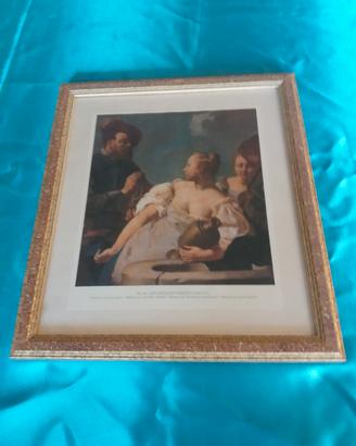 Quadro riproduzione Rebecca al pozzo di Piazzetta