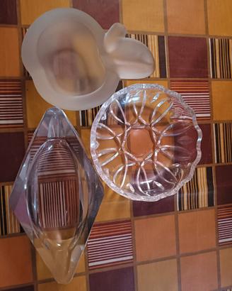 Set di Posaceneri e Ciotole in vetro cristallo Vin