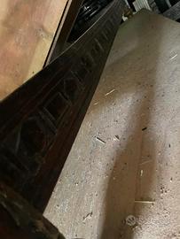 divano letto in legno massello lavorato