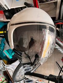 Casco Jet Tg. M 57-58 Bianco VM safe