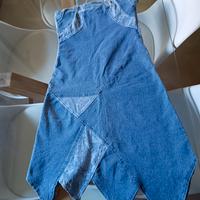 Abito elasticizzato jeans con spalline taglia S