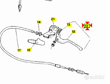 -Comando cmpl Frizione Aprilia Pegaso 50 AP8218085
