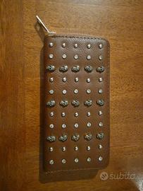 Portafoglio con teschietti e strass