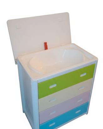 Fasciatoio bagnetto con cassettoni