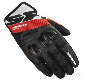 GUANTO TESSUTO PELLE MOTO SPIDI FLASH-R EVO ROSSO