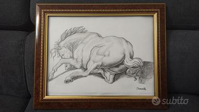 Disegno Copia del “cavallo abbattuto di Vasari"