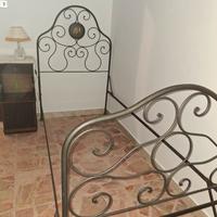 Letto in ferro battuto- fine 800 Originale d'epoca