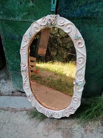 specchio in ceramica fatto a mano