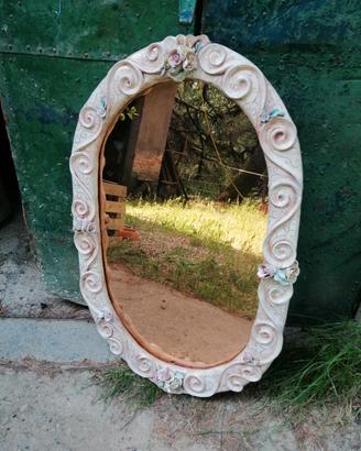 specchio in ceramica fatto a mano