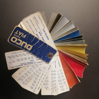 Mazzetta colori tinte Duco Fiat 500 600 127 Dino
