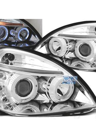 FARI OCCHI ANGEL PER RENAULT CLIO II 01-05 LED CRO