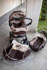 Trio Passeggino completo, navicella, ovetto, borsa