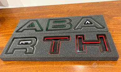 Griglia Lettere Fiat 500 595 695 Abarth Italia