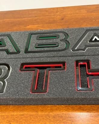 Griglia Lettere Fiat 500 595 695 Abarth Italia