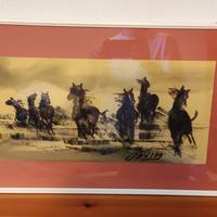 Quadro Cavalli al galoppo