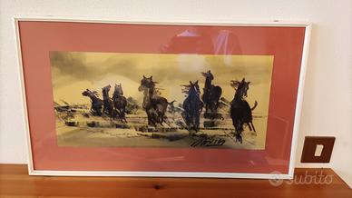 Quadro Cavalli al galoppo