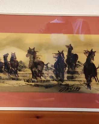Quadro Cavalli al galoppo