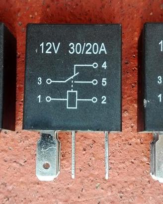 N.3 Micro relè - 5 pin 12V 20A/30A