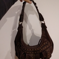 Borsa in cuoio Charro con borchie