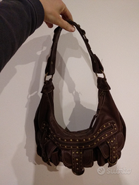 Borsa in cuoio Charro con borchie