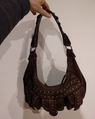 Borsa in cuoio Charro con borchie