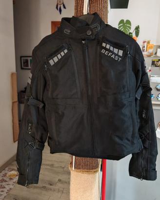 Giacca moto donna BEFAST-taglia S-protezione CE