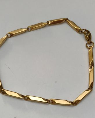 BRACCIALE UOMO PLACCATO ORO 18K 
