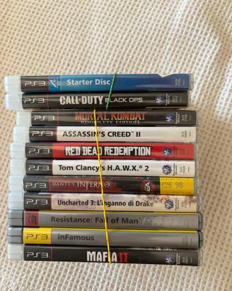 pila di giochi ps3