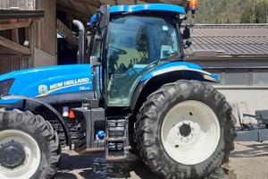 t6 17 5 rimorchio ribaltabile, con gru botte
