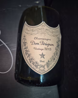 vaso bottiglia vuota champagne 
