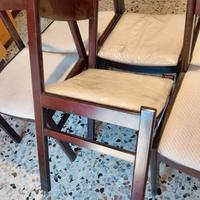sei sedie in legno