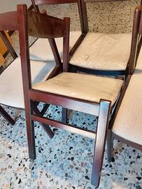 sei sedie in legno