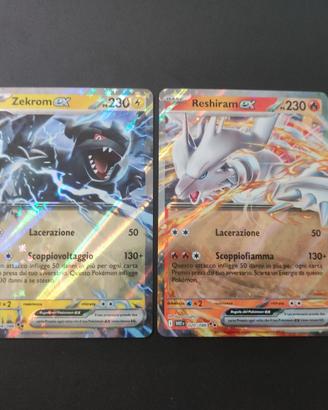 carte Pokémon: Zekrom e Reshiram Ex 