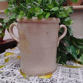 ANTICA CAPASA VASO ANFORA SALATOIO IN TERRACOTTA