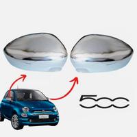 COPPIA CALOTTE CROMATE SPECCHIO RETROVISORE FIAT 5