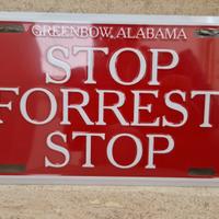 Stop Forrest Gump Stop targa rara original America