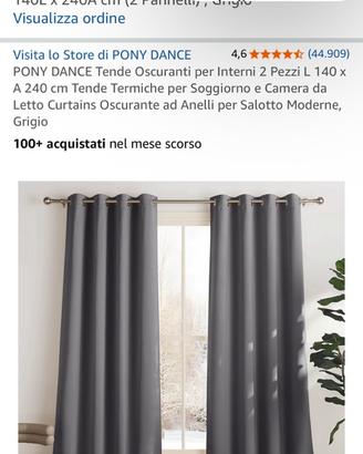 Tende comprate su amazon (usate una volta)