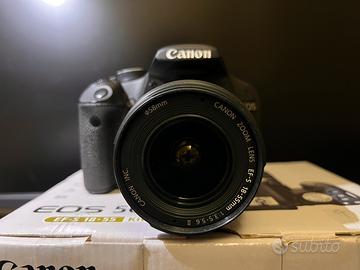 Canon EOS 500D + EF-S 18-55 DSLR + Scatola + Kit