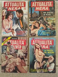 4 Fumetti rari Attualità Nera e Gialla - Anni 70.