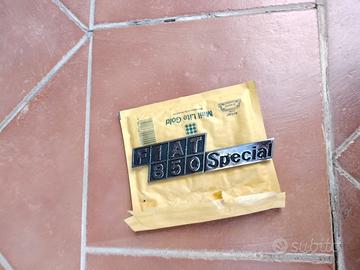 fiat 850 special targhetta 