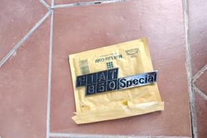 fiat 850 special targhetta 