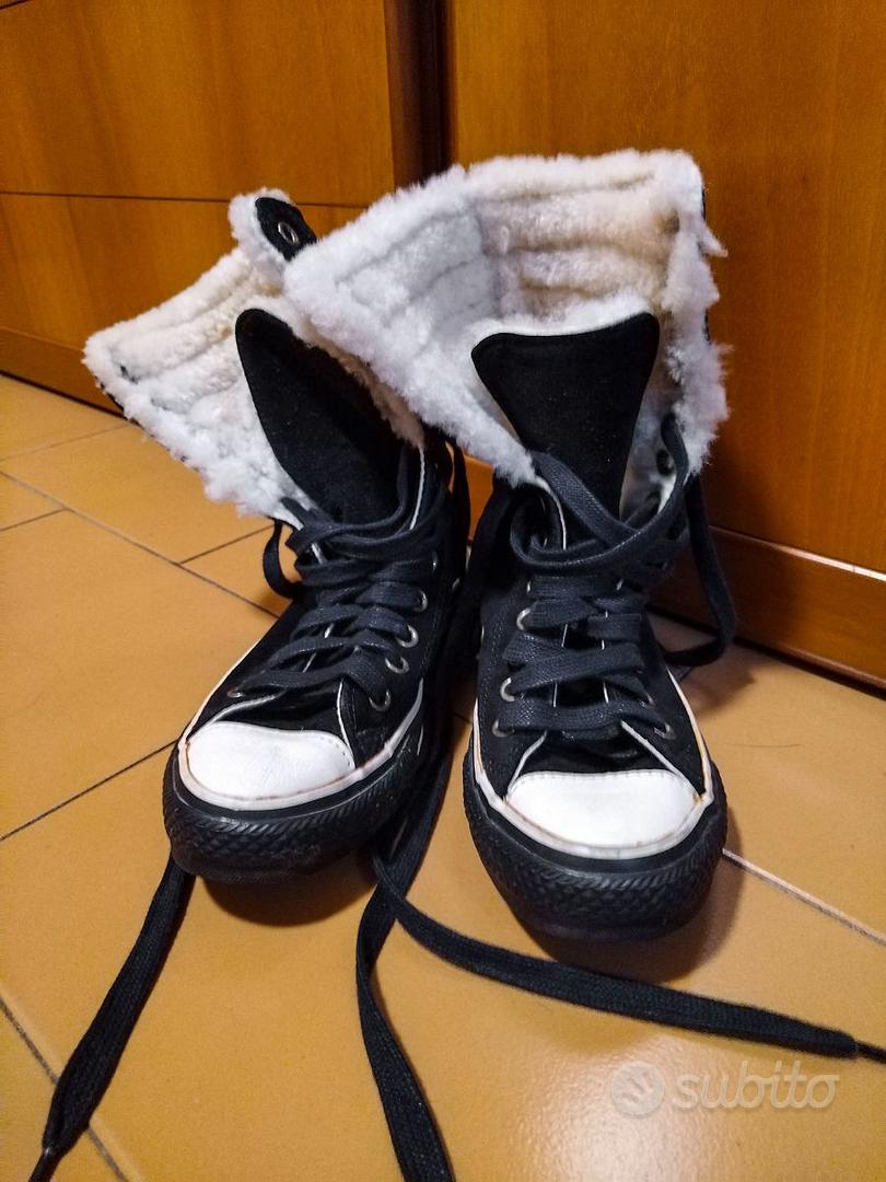 converse invernali con pelliccia