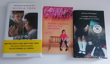 3 romanzi come nuovi