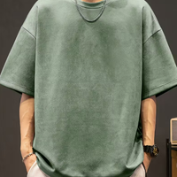 T-shirt Uomo Basic Verde Chiaro | Manica Corta | T