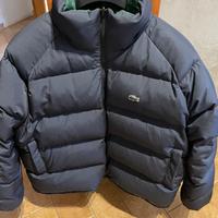 piumino Lacoste double face bleu scuro e verde con