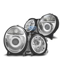 FARI MERCEDES CLASSE E W210 99-02 FONDO CROMATO